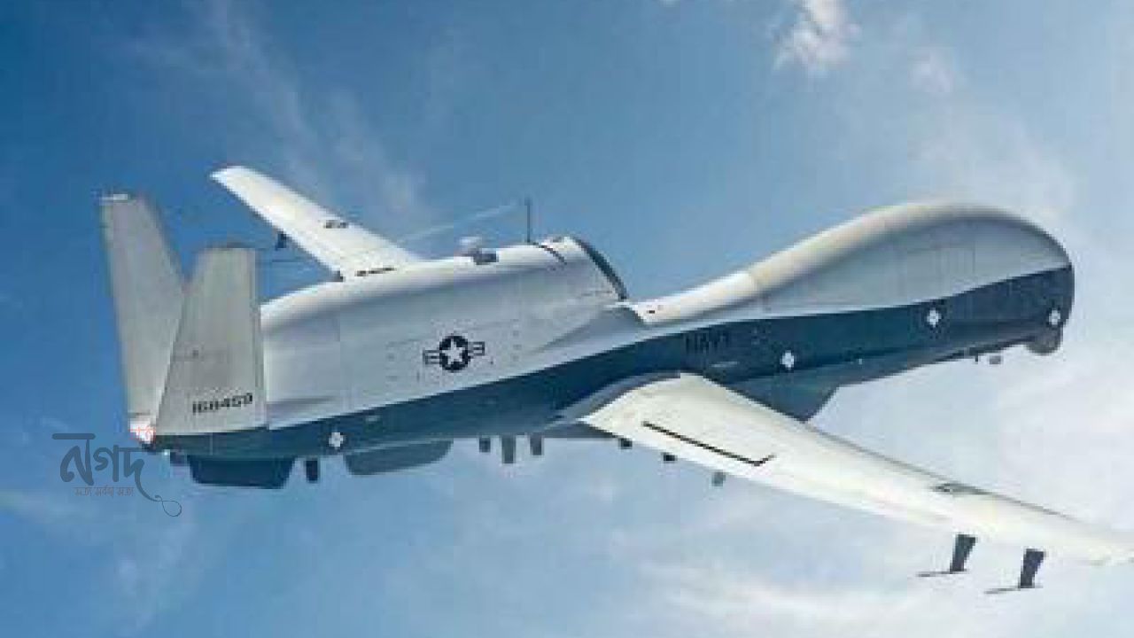 হরমুজ প্রণালিতে বিধ্বস্ত ২৪ কোটি ডলারের মার্কিন নজরদারি ড্রোন