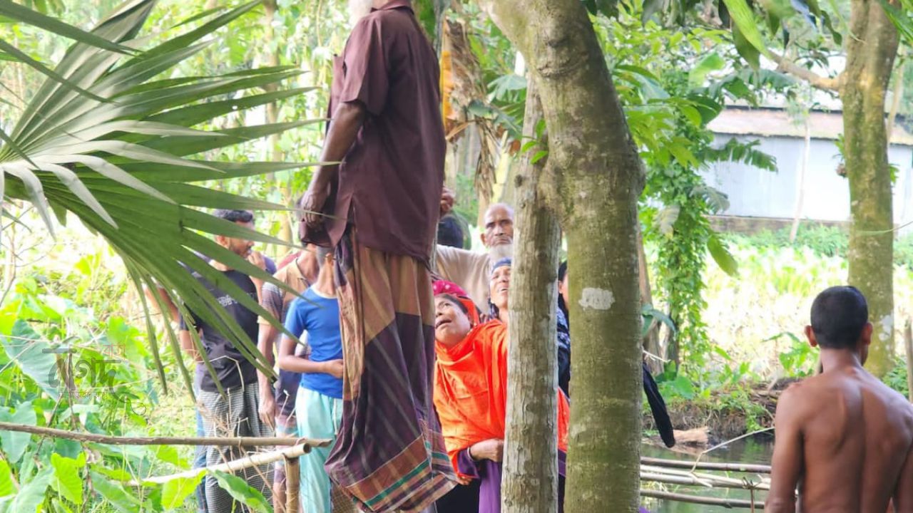 সকালে আমগাছে মিলল বৃদ্ধের নিথর দেহ
